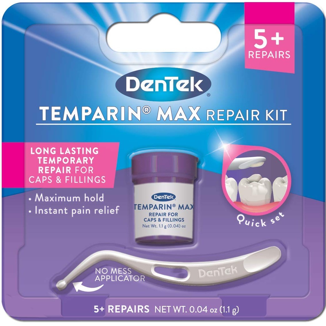 DenTek Temparin Max Lost Filling and Loose Cap Repair Kit, 5+ Repairs, Pack Of 24