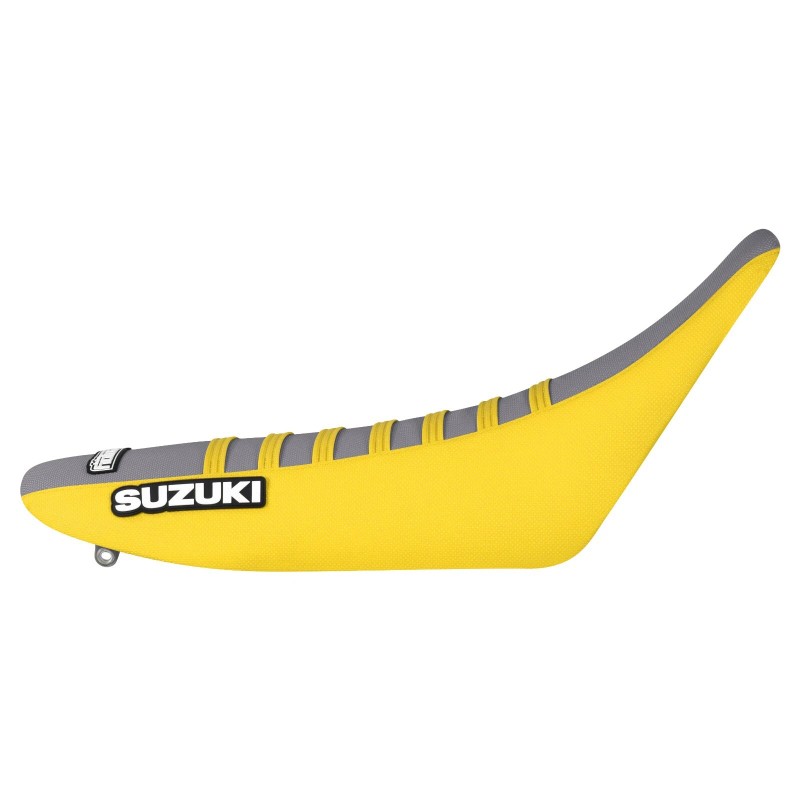 Enjoy MFG 1996-2000 SUZUKI RM 125-250 Gripper Seat Cover YELLOW/GREY/YE