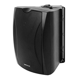 Rockville 70V 5.25" IPX55 Commercial Indoor/Outdoor Wall Speaker-Black (WET-5B)