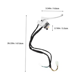 BUGUUYO Mini Bike Hydraulic Brake Disc Replacement Durable Metal Design for Enhanced Performance Compatible with Motorcycles and Electric Bikes for Night Riding Safety