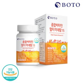 Bottu 보뚜 종합비타민 멀티 미네랄15 90정 x 1통 (3개월분) Bottu Comprehensive Vitamin Multi Mineral 15 90 Tablets x 1 Bottle (3 Months Supply)
