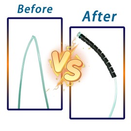 Heyshapeing 10PCS Holder for Oxygen Hose Tubing Supports for Oxygen Hose Keep Oxygen Hose from Kinking Compatible with Oxygen Hose Portable Oxygen Tubing