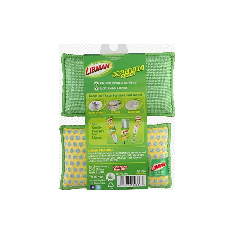 Libman 00336 Power Scrub Dots Kitchen and Bath Sponge 2