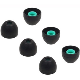 ALXCD Eartips Compatible with Sony WF-1000XM4 Earbuds, S/M/L 3 Pairs Soft Silicone Ear Tips Earbuds Tips, Compatible with Sony WF-1000XM4 Silicon Tips XM4 3 Pairs, M, Black