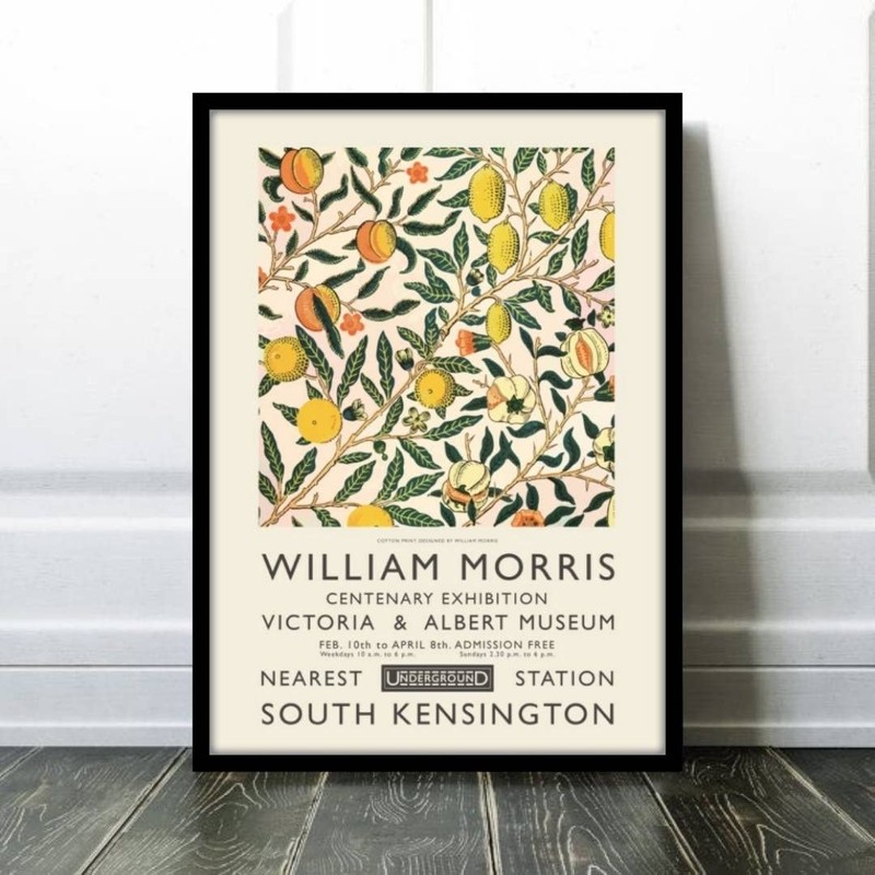 william morris 12 (A4 size (with black frame))