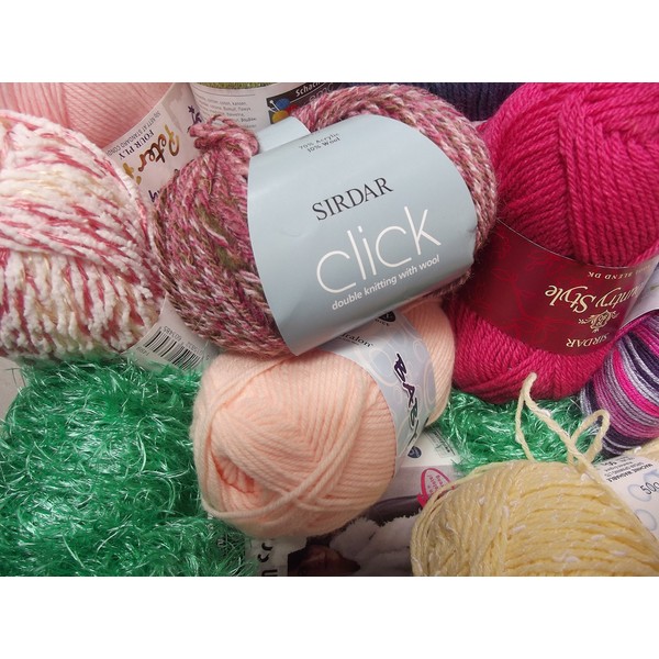Mixed Bag Knitting Yarn 500g - Assorted Shades, Brands and Blends