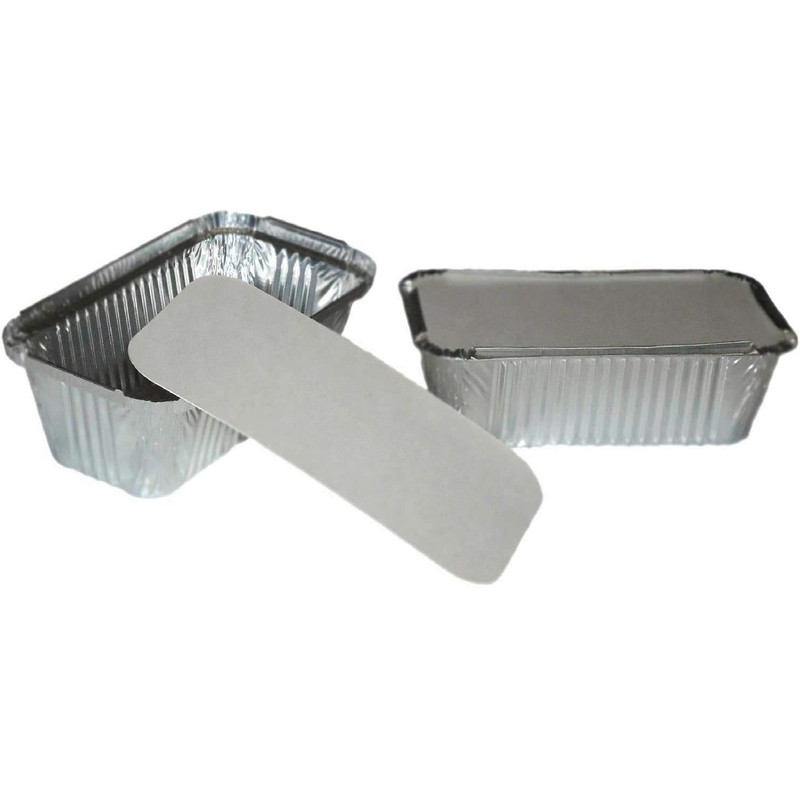 M P 25 x Aluminium Foil Containers with lids (No1)