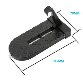 2 Pack Car Door Step with Glass Breaker Safety Hammer & Roof Rack Access,Foldable Roof Rack Door Step - Fits Most Car, SUV and Truck, Max Load 400 lbs
