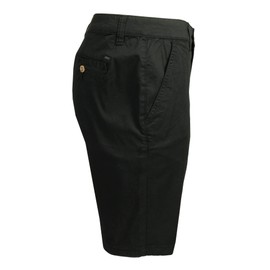 Xact Men's Stretch Cotton Chino Shorts - Regular Fit, black