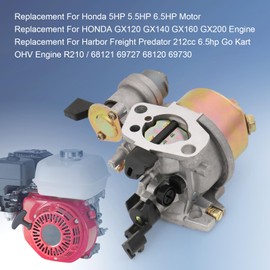 CARMOCAR GX200 Carburetor with 17210-ZE1-517 Air Filter Intake Manifold replacement for Honda GX120 GX140 GX 160 GX168 GX200 5HP 5.5HP 6.5HP Engine