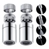 VAKITAP 2 Pack Solid Brass Kitchen Sink Faucet Aerator, Universal