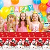 137*274cm Large Christmas Tablecloth Party,Christmas Decorations Tablecloths,Plastic Ice Cream Nutcracker