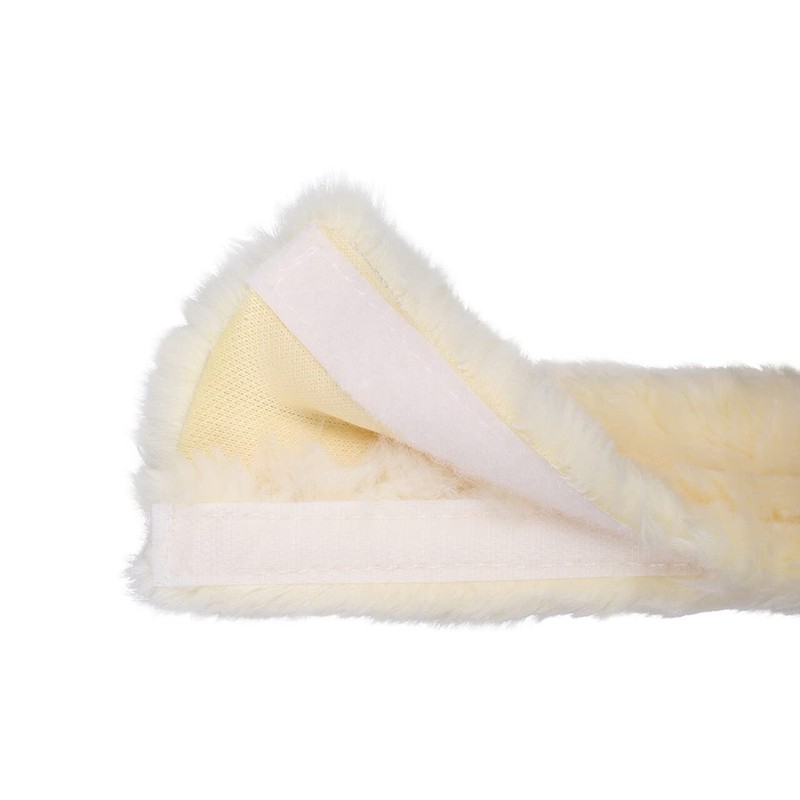 QHP Faux Fur Reins Protector with Velcro Fastening (45 cm,