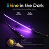 RENGENG Light Up Sword, 40 Inches Rechargeable Pre-Assembled Plastic Replica