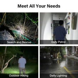 Tank007 A602L Waterproof Long Range Work Light Torch Light High Power Rechargeable Geepas Flashlight Self Defense LinternasEmitting Color: White, Lamp Power(W): 5