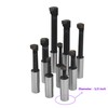 Kimllier 2 Inch Boring Head R8 Shank 9Pcs 1/2 Inch