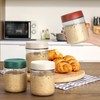 EONJOE 4-Pack Overnight Oats Containers with Lids 16oz Glass Mason