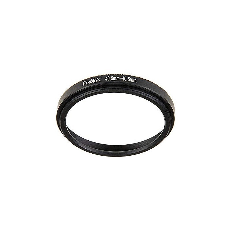 Fotodiox Metal Spacing Ring Filter Adapter, Anodized Black Aluminum 40.5-40.5mm