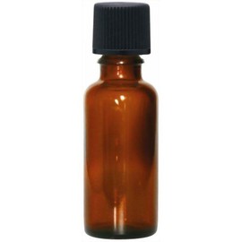 Brown Blackout Bottle, 1.0 fl oz (30 ml) (Black Cap)