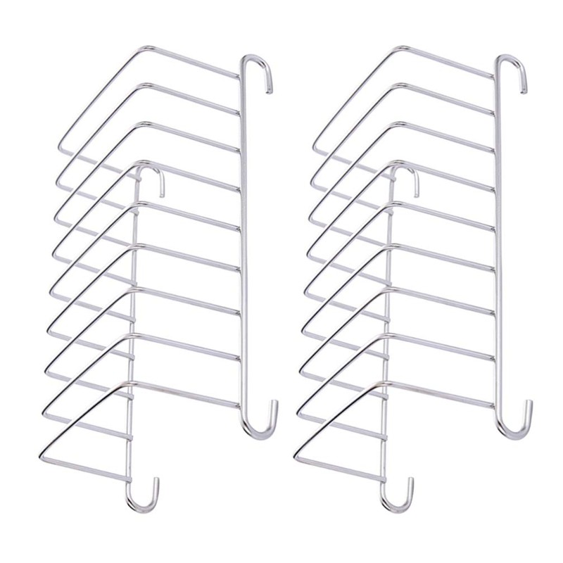 HEMOTON 2pcs Toast Stand Bread Holder Stainless Steel Serving Toast