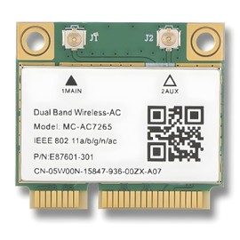 Tarjeta de Red PCIe, Tarjeta WIFI de Banda de Frecuencia Dual de 2.4G (5G), Adaptador de Red Inalámbrico Universal Bluetooth 4.2, para Ranuras para Tarjetas Mini PCIE de Media Altura, Computadora,