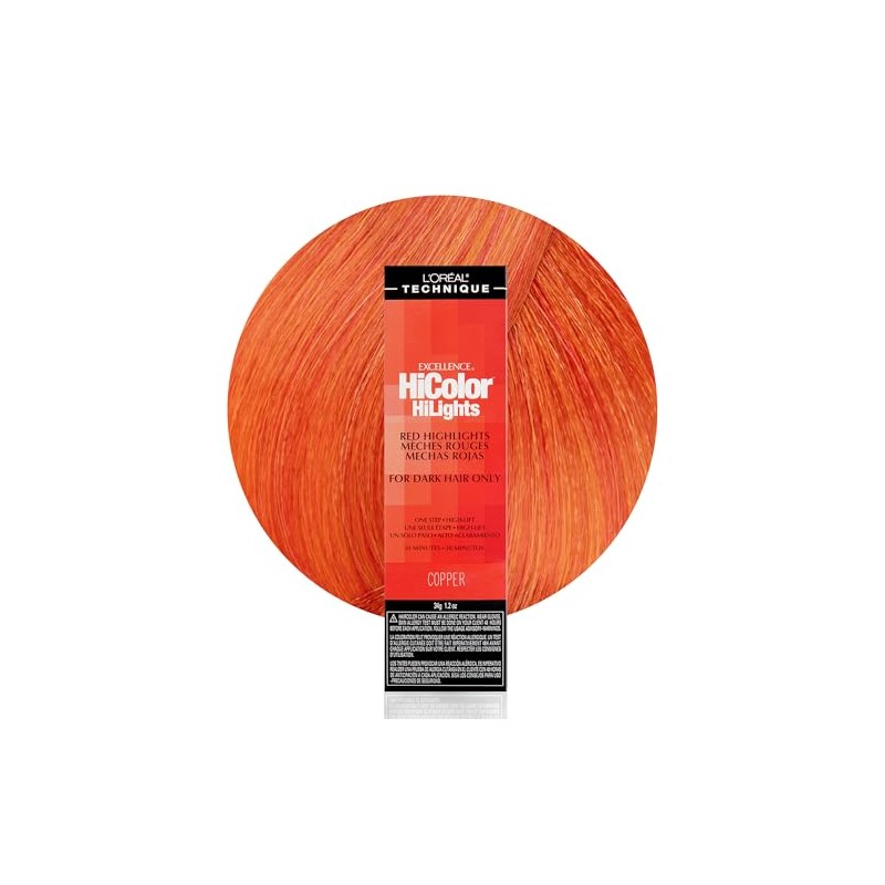 Loreal Excel Hicolor Hilights Copper 1.2oz (3 Pack)