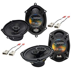Harmony Audio Compatible with 2003-2011 Lincoln Town Car HA-R69 HA-R68 New Factory Speaker Replacement Upgrade Package with HA-725600 Speaker Replacement Harness