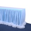 aromm Tulle Table Skirt Cover for Baby Shower Wedding Parties