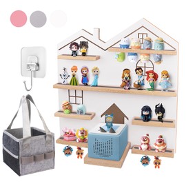 Givilio Large Tonie Shelf for Toniebox - Toniebox Storage for All Your Tonie Accessories, toniebox Characters and toniebox Figures, Display Collection, Tonie Shelf(White)