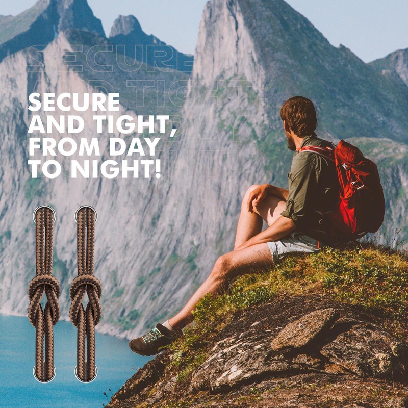 Stepace Round Shoelaces [2 Pairs] Heavy Duty Boot Shoe Laces