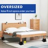 MixDora Bed Risers 4 Inch Heavy Duty Furniture Risers Square