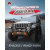 AMBULL H-Shaped Towing Winch Shackle, Heavy Duty Winch Fairlead Hook,