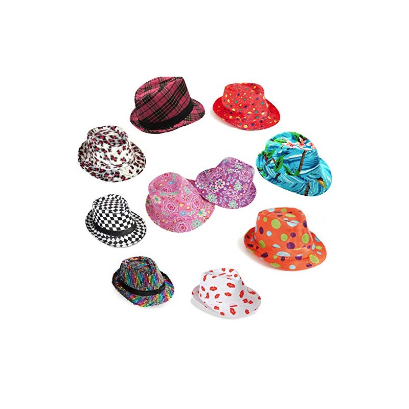 KarnevalsTeufel Trilby Party Hat Disco Hat Summer Hat Reversible Sequins