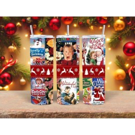 Unbranded Christmas Movie/TV Tumbler