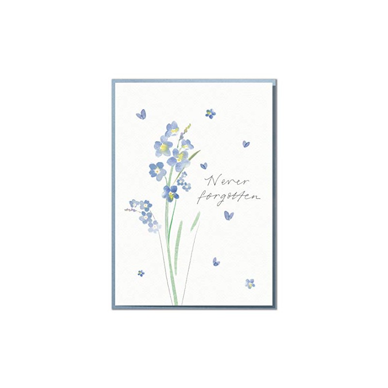 Never Forgotten. Beautiful, Heartfelt Sympathy or Thinking of You Card