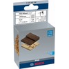 Bosch 2608622130 Wire Wheel, Brass-Coated, Silver, 80 mm
