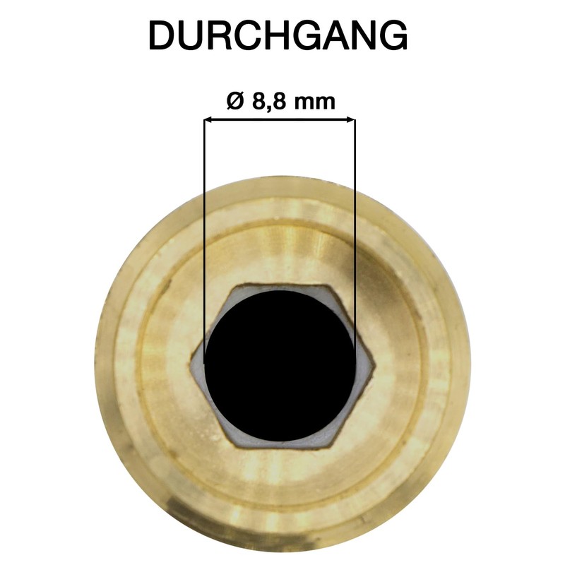VARIOSAN 2-Way Water Distributor 16584, 3/4 Inch, Brass, 2 Ball