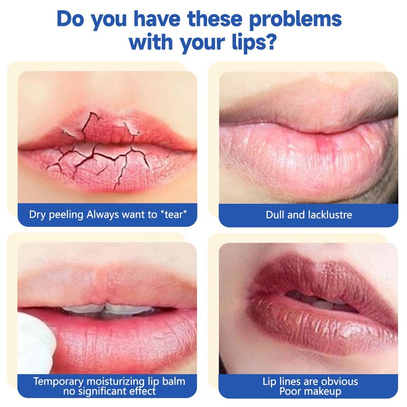 Lip Balm, Moisturising Lip Mask, Nourishing Lipstick, for Dry Cracked