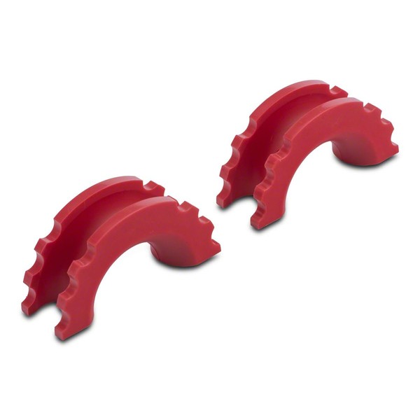 Redrock 3/4-Inch D-Ring Shackle Isolators; Red
