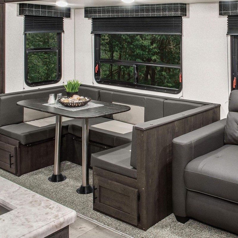 2 Pack RV Table Base Mount,Camper Aluminum Standard RV Pedestal