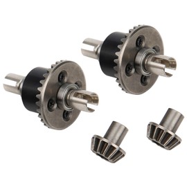 RC Car Differencial Gear, Metal Differential Gear Drive Gear Wheel Replacement Set Fit for WLtoys 144001 1/14 RC Car Model
