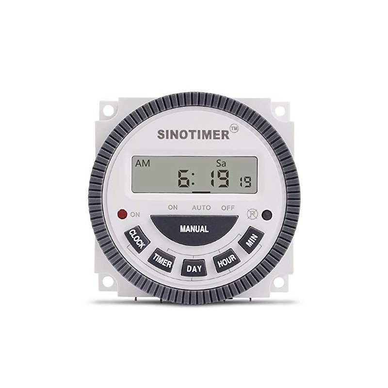TM619 Timer Switch Digital LCD Power Timer Switch Weekly Programmable