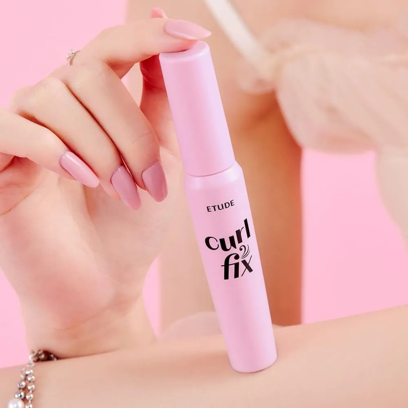Rímel Etude Curl Fix Waterproof Negro De Larga Duración