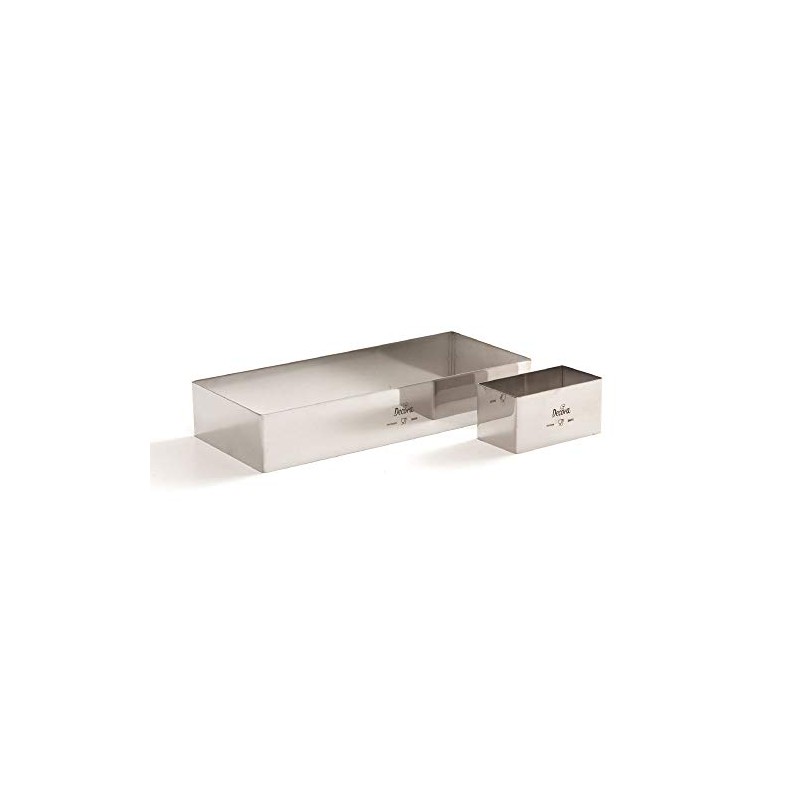 Decora Stainless Steel Rectangle Shape, Silver, 35 x 25 x