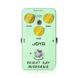 JOYO Blues Overdrive Guitar Pedals Hign Gain Overdrive from Vintage to Modern Tone for Electric Guitar True Bypass (BRIGHT DAY JF-25)
