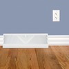 PATIKIL Baseboard Register Vent, 18 Inch Duct Opening Size Vent