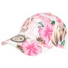 Hip Hop Honour, NY White and Pink Tropical Flowers Fashion