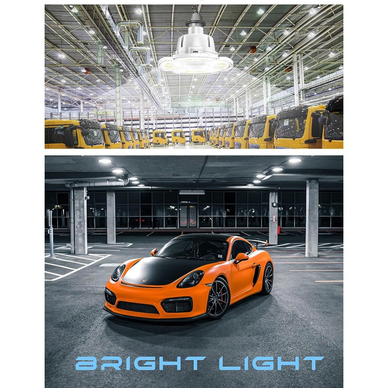 IDO LED Garage Lights Ceiling Fixture - 40W/60W/80W 11200Lm Super
