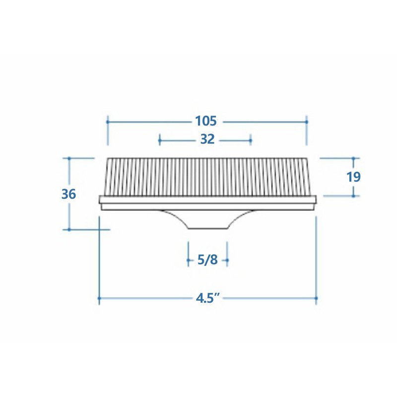 WEXWE Bristle Discs 4.5" 120# WIHTE with 5/8-11 Thread Fast
