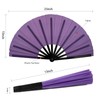 QIRMIZI 10PCS Large Folding Hand Rave Fan - Popping Fan